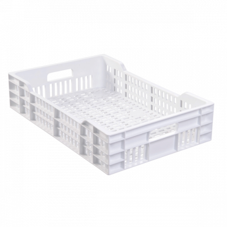 Caisse ajourée GILAC 25L blanche