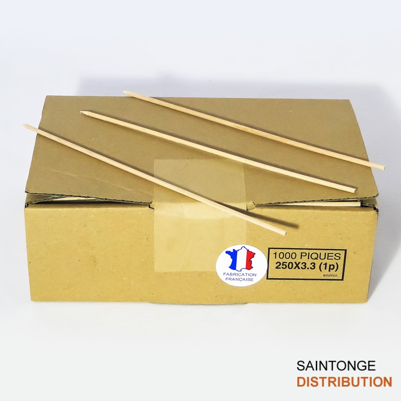 1000 Piques à brochettes Hêtre 250X3.3