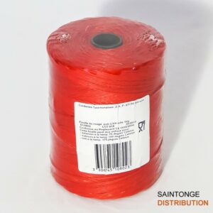 Ficelle lin rouge à dévidage extérieur