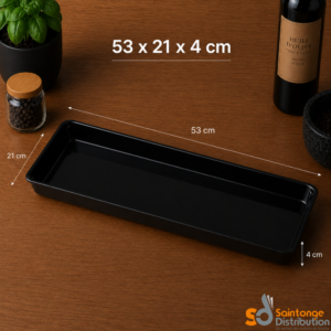 Plat glacière noir 53x21x4cm