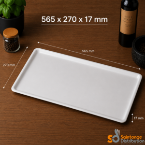 Plat glacière blanc 58x21x1,7cm