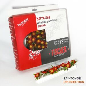 Barrettes séparatrices de plats pour vitrines