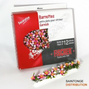 Barrettes séparatrices de plats pour vitrines