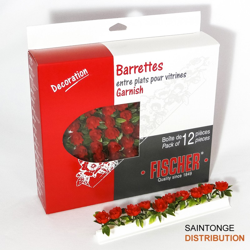 Barrettes séparatrices de plats pour vitrines