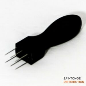 Pique saucisse noir 6 pointes