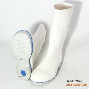Bottes caoutchouc nitrile blanches T36 à T46