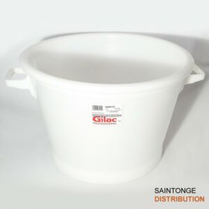 Baquet rond Gilac blanc 35L