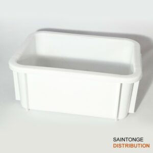 Bac rectangulaire Gilac blanc 395X295X160mm 12L