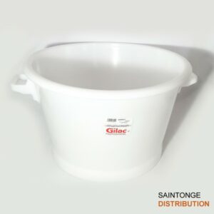 Baquet rond Gilac blanc 50L