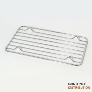 Grille à pieds de 26x17cm en inox