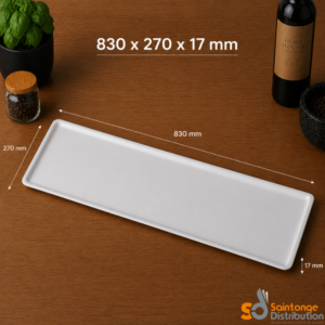 Plat glacière blanc 83x27x1,7cm