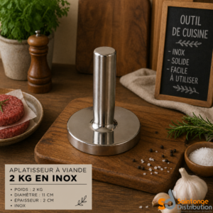Aplatisseur à viande en inox 2kg