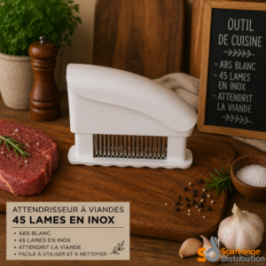 Attendrisseur à viande blanc 45 lames