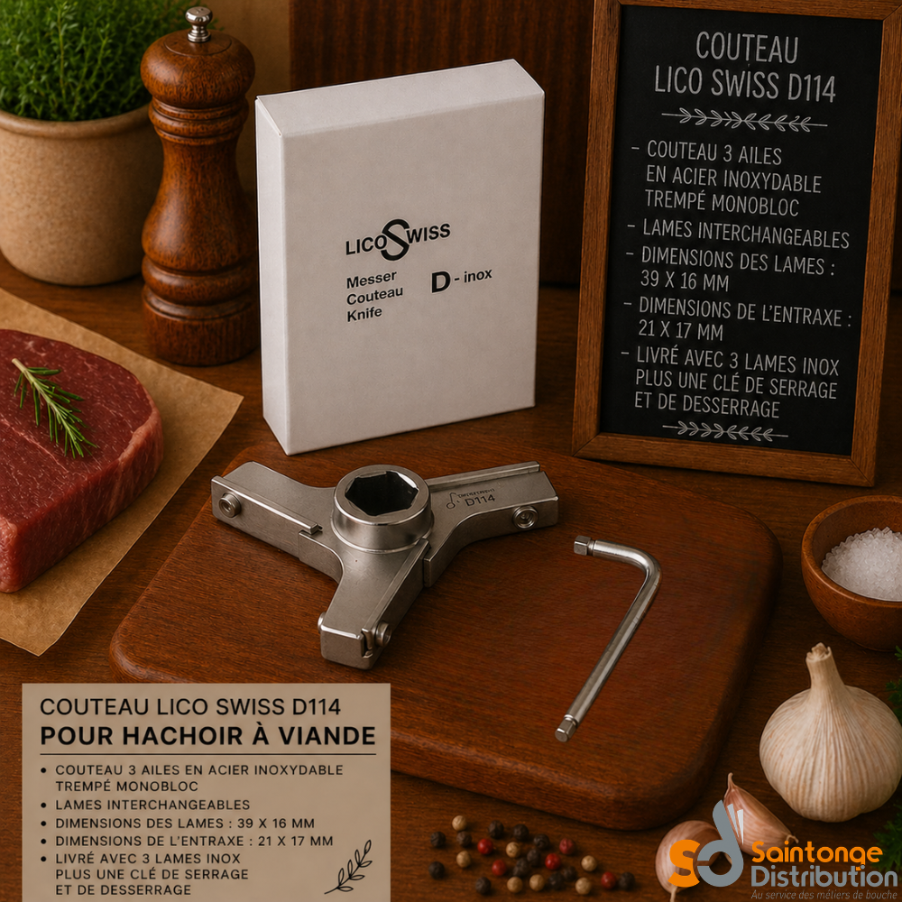 Couteau Lico Swiss D114 pour hachoir à viande