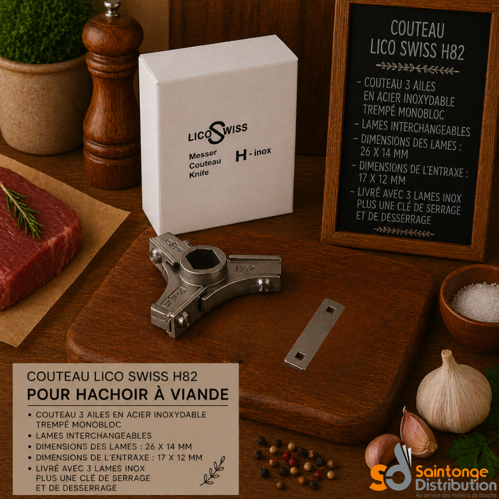 Couteau Lico Swiss H82 pour hachoir à viande