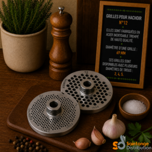 Grille inox pour hachoir N°12