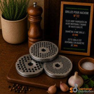 Grille inox pour hachoir N°22