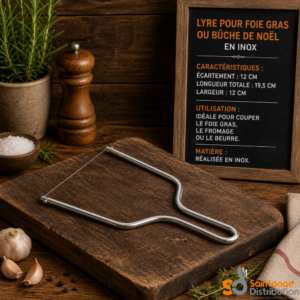 Lyre pour foie gras et bûche de noël