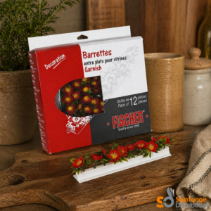Barrette séparatrice de plats pour vitrines