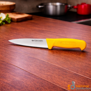 Couteau à désosser lame usée 14cm jaune