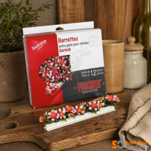 Barrette séparatrice de plats pour vitrines