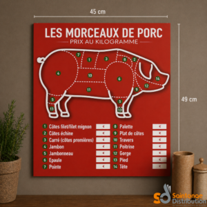 Panneau Presto porc 45X49cm