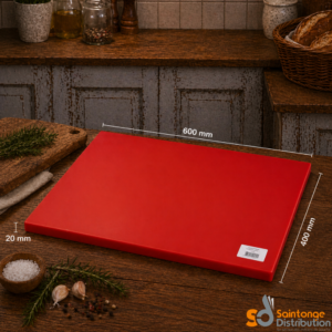 Planche à découper 60X40X2cm rouge