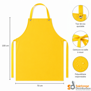 Tablier de service 70X100cm jaune