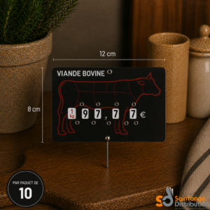Étiquettes Viande Bovine Presto 8x12cm