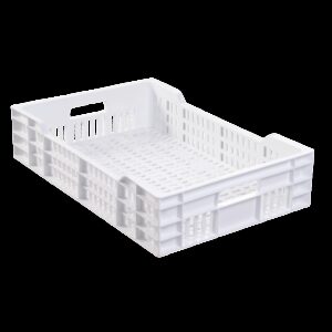 Caisse ajourée GILAC 25L blanche