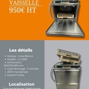 Lave vaisselle Linéa Blanca