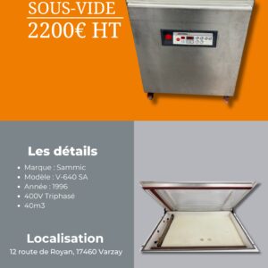Machine Sous Vide - Sammic