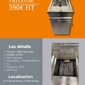 Friteuse MBM - EF12S