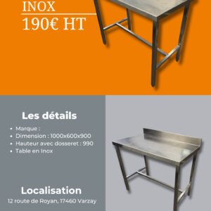 Table Inox