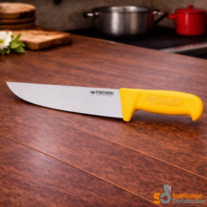 couteau de boucher jaune 20cm