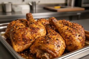 Recette : Poulet mariné aux épices charcutières & pointe fumée